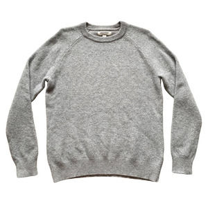 Goodthreads 100% Lambswool Sweater Crewneck Mens Gray Pullover Dark Academia